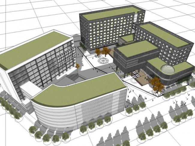 Sketchup酒店模型|多层酒店，现代风格