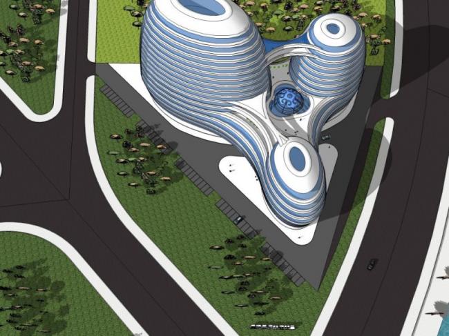 Sketchup酒店模型|多层酒店，现代风格