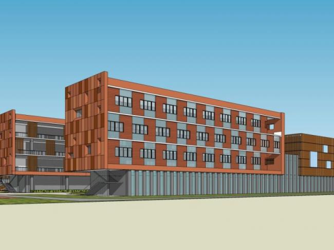 Sketchup学校模型|多层小学学校，校园教育建筑，现代风格