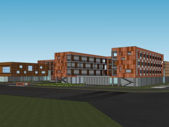 Sketchup学校模型|多层小学学校，校园教育建筑，现代风格