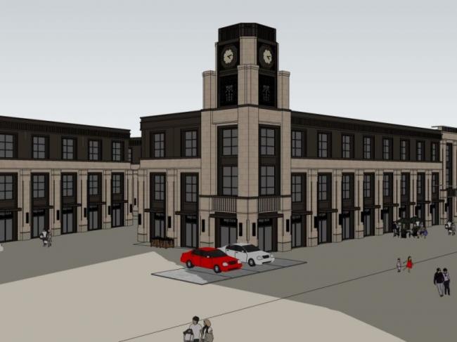 Sketchup办公模型|多层办公楼，古典风格