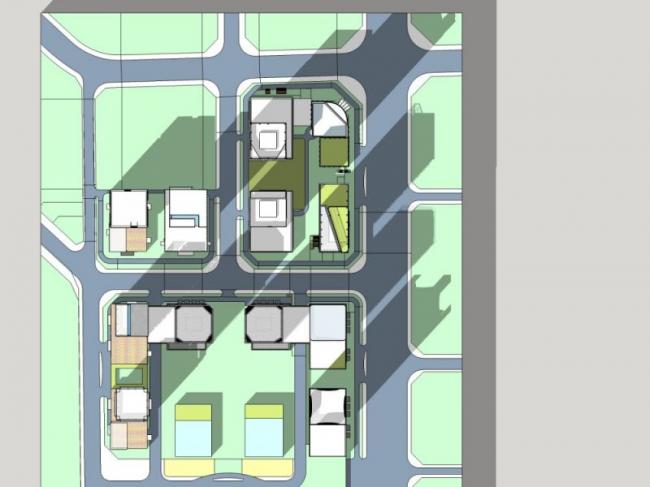 Sketchup办公模型|高层办公楼，金融中心，现代风格