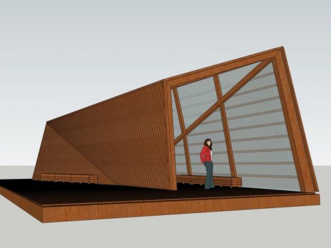 Sketchup小品模型|小品，现代风格，亭子