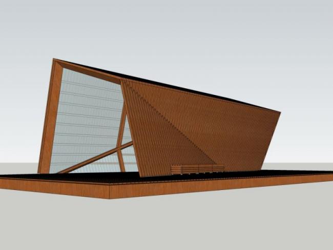 Sketchup小品模型|小品，现代风格，亭子