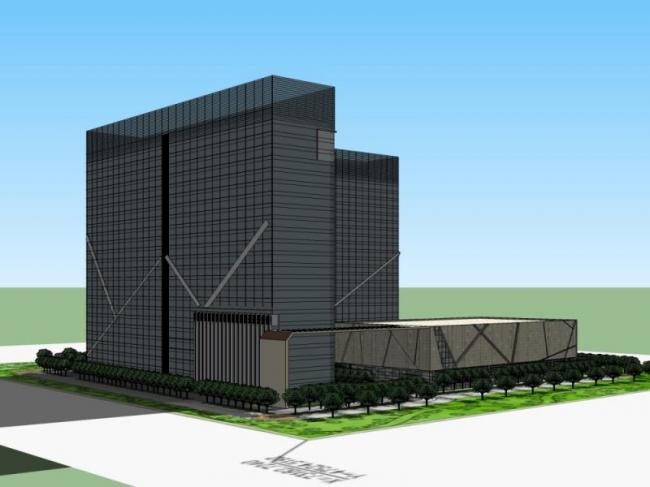 Sketchup办公模型|高层办公楼，现代风格