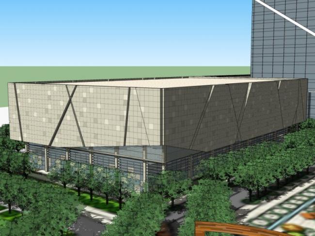 Sketchup办公模型|高层办公楼，现代风格