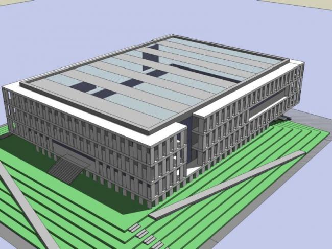 Sketchup体育馆模型|多层体育馆，现代风格