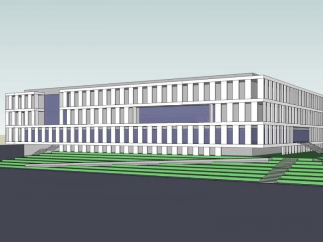 Sketchup体育馆模型|多层体育馆，现代风格