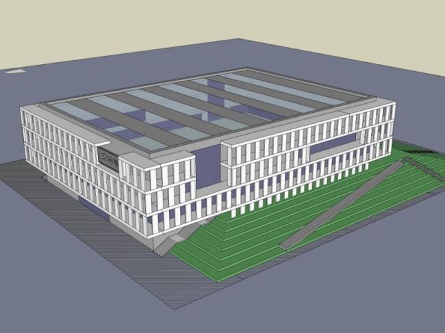 Sketchup体育馆模型|多层体育馆，现代风格