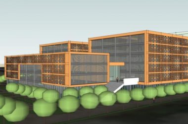 Sketchup办公模型|多层办公楼，现代中式风格-BIM建筑网