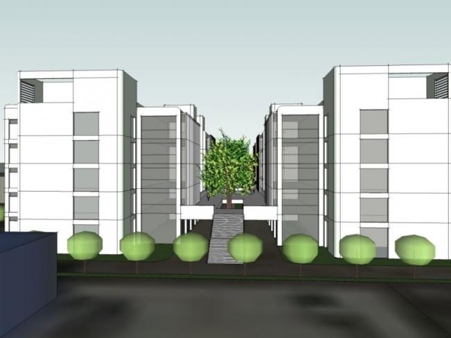 Sketchup办公模型|多层办公楼，现代中式风格