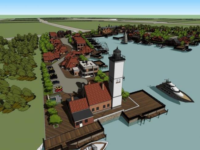 Sketchup车站路桥|码头，古典风格