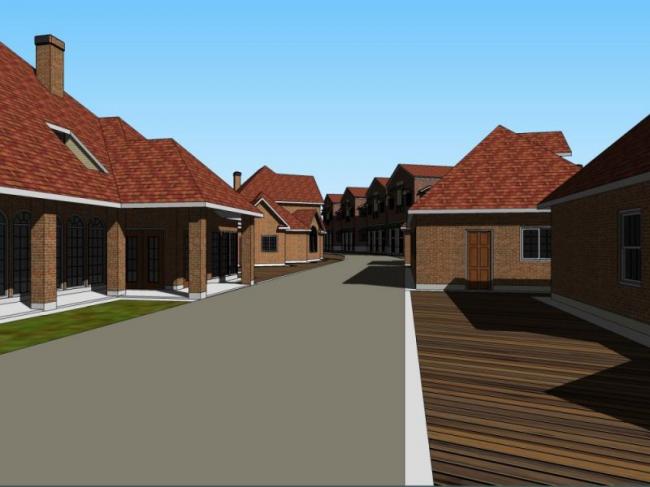 Sketchup车站路桥|码头，古典风格