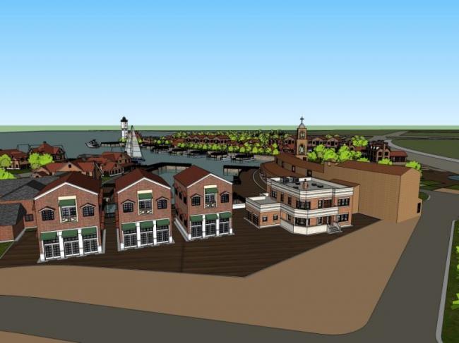 Sketchup车站路桥|码头，古典风格