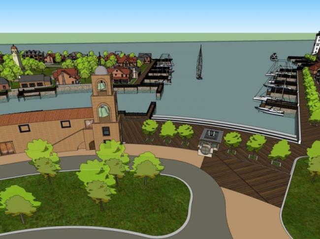 Sketchup车站路桥|码头，古典风格