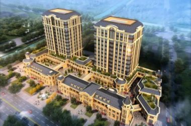 Sketchup办公模型|多层办公楼，底层商业，现代风格-BIM建筑网