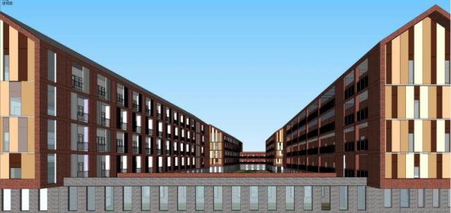 Sketchup办公模型|多层办公楼，现代风格