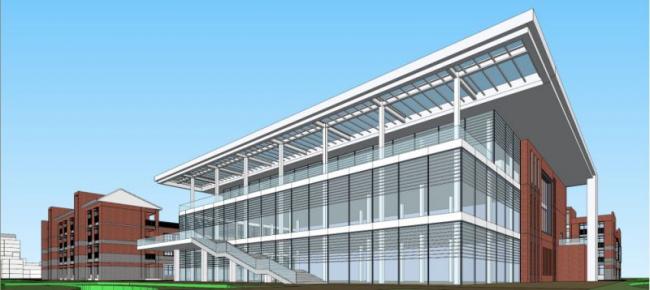 Sketchup办公模型|多层办公楼，现代风格