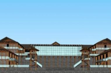 Sketchup酒店模型|多层酒店，中式风格-BIM建筑网