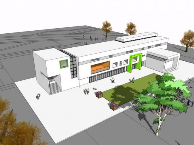 Sketchup学校模型|多层幼儿园学校，校园教育建筑，现代风格