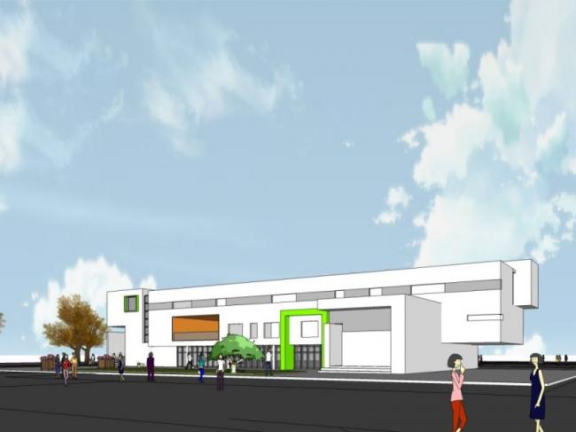 Sketchup学校模型|多层幼儿园学校，校园教育建筑，现代风格