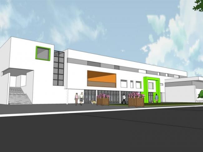 Sketchup学校模型|多层幼儿园学校，校园教育建筑，现代风格