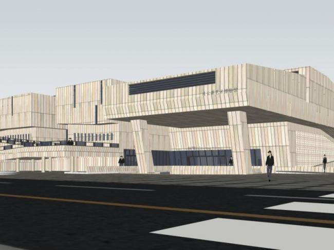 Sketchup文化模型|多层博物馆，文化建筑，现代风格