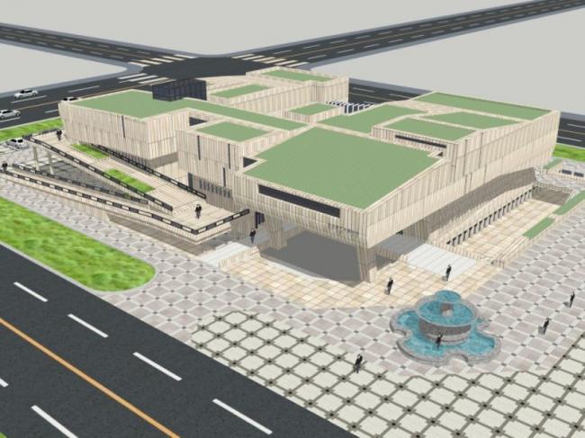 Sketchup文化模型|多层博物馆，文化建筑，现代风格