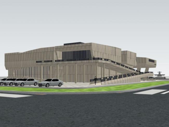 Sketchup文化模型|多层博物馆，文化建筑，现代风格