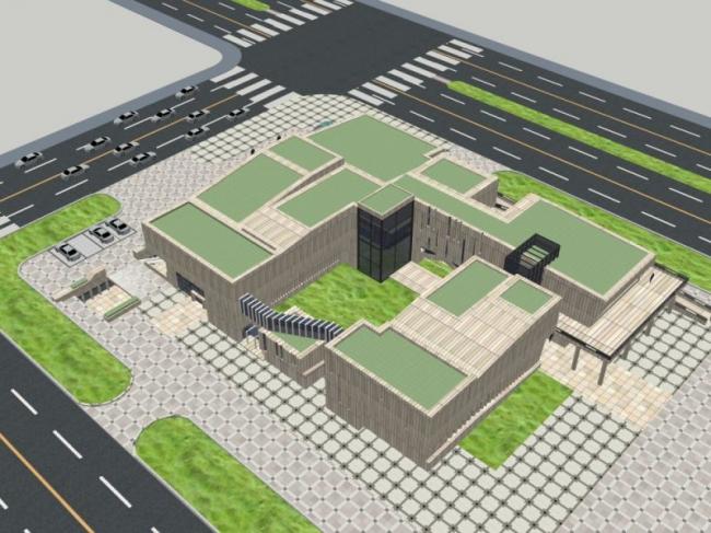 Sketchup文化模型|多层博物馆，文化建筑，现代风格