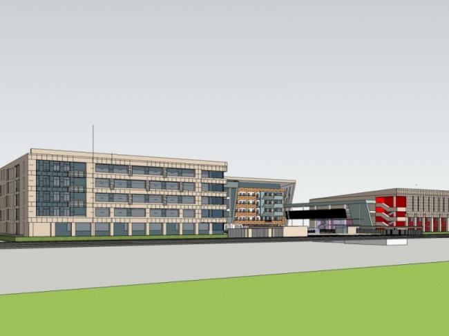 Sketchup学校模型|多层学校，校园教育建筑，现代风格