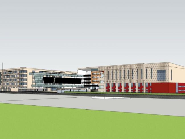 Sketchup学校模型|多层学校，校园教育建筑，现代风格