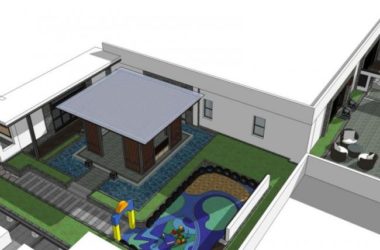 Sketchup景观模型|屋顶花园，现代风格-BIM建筑网