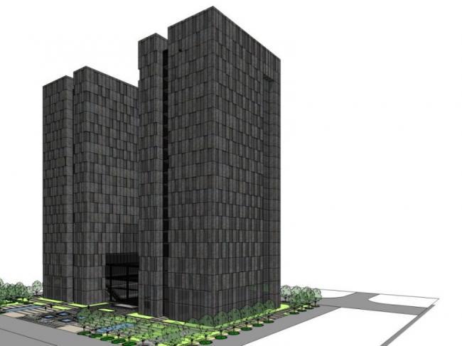 Sketchup住宅模型|高层住宅楼，现代风格