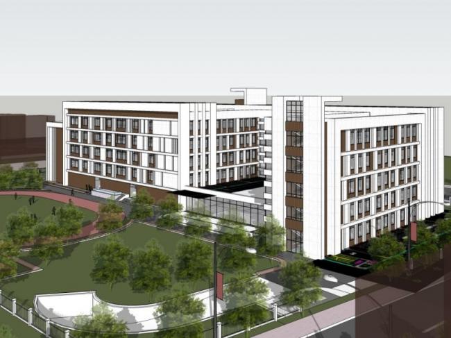 Sketchup学校模型|多层学校，校园教育建筑，现代风格