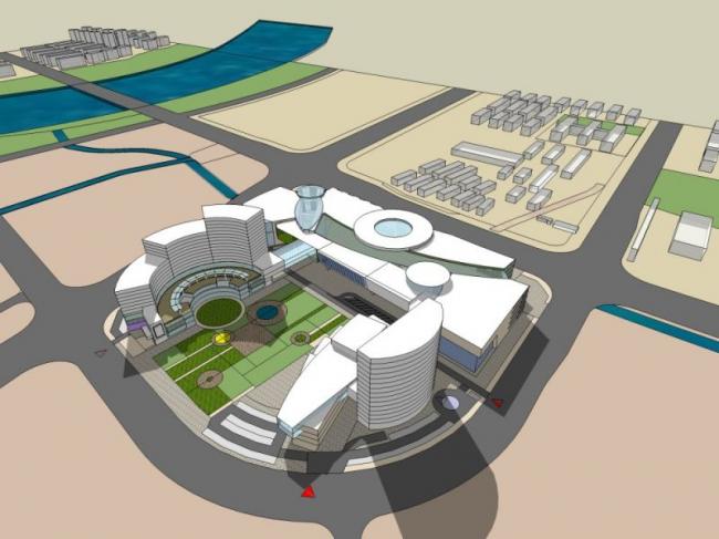 Sketchup酒店模型|多层酒店，现代风格