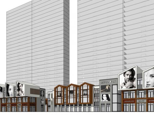 Sketchup商业模型|多层商业街，现代风格
