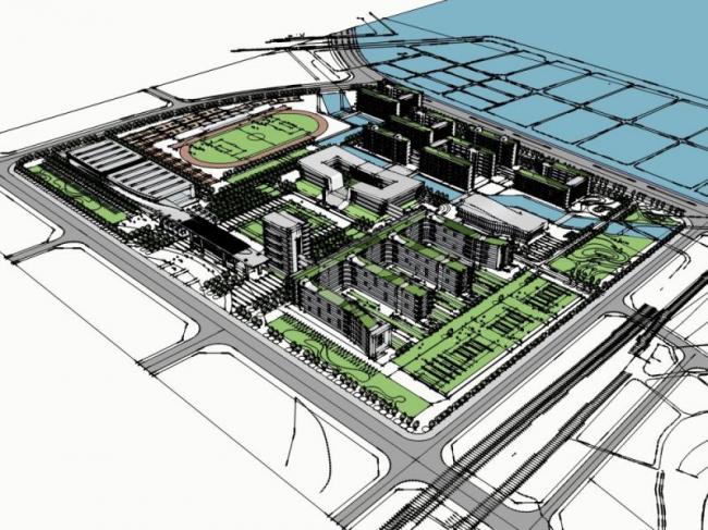 Sketchup学校模型|多层学校，校园教育建筑，现代风格