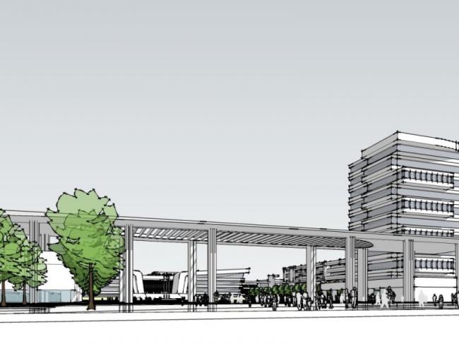 Sketchup学校模型|多层学校，校园教育建筑，现代风格