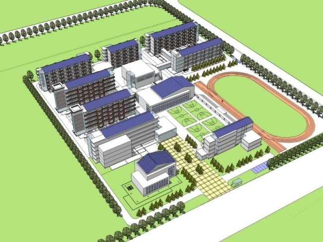 Sketchup学校模型|多层学校，校园教育建筑，现代风格