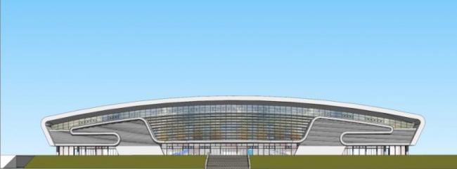 Sketchup车站路桥|火车站，现代风格