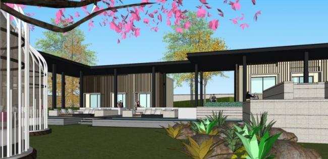 Sketchup商业模型|低层售楼处，现代风格