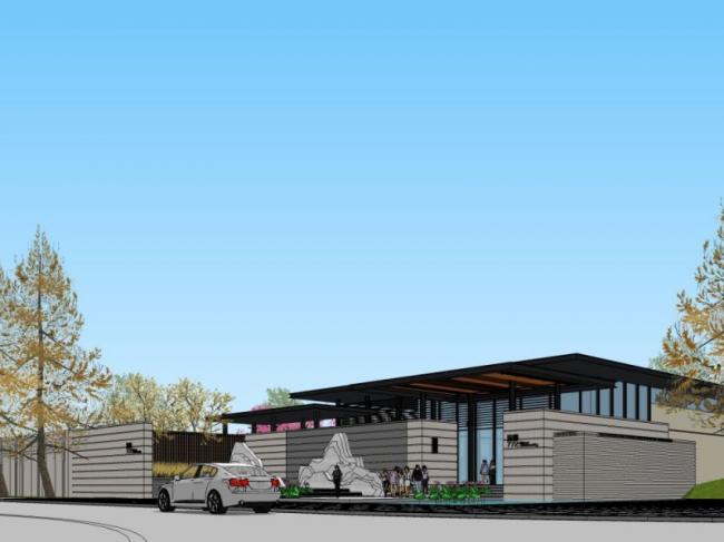 Sketchup商业模型|低层售楼处，现代风格