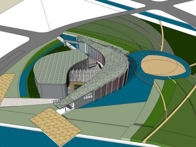 Sketchup文化模型|多层剧院，文化建筑，现代风格