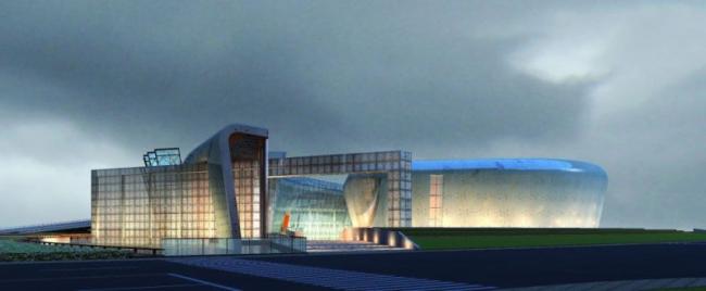 Sketchup文化模型|多层剧院，文化建筑，现代风格