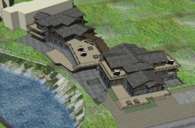 Sketchup酒店模型|多层旅馆，中式风格-BIM建筑网