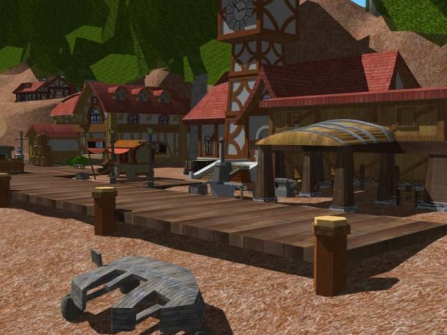 Sketchup酒店模型|多层浅滩度假区，古典风格