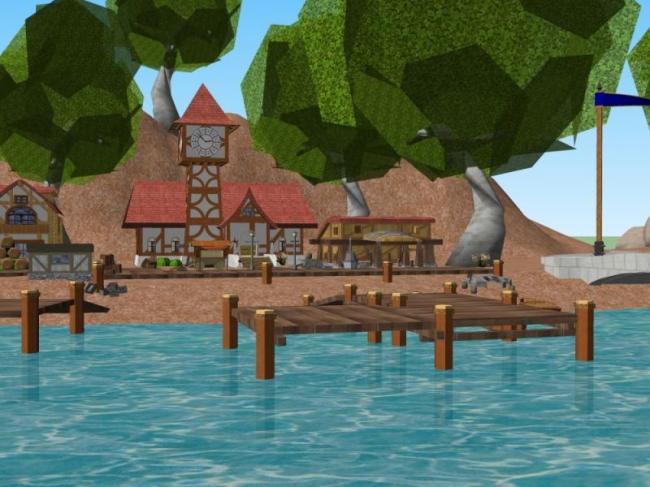 Sketchup酒店模型|多层浅滩度假区，古典风格