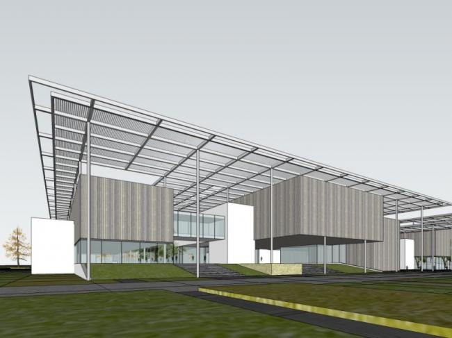 Sketchup文化模型|多层文化场馆，现代风格