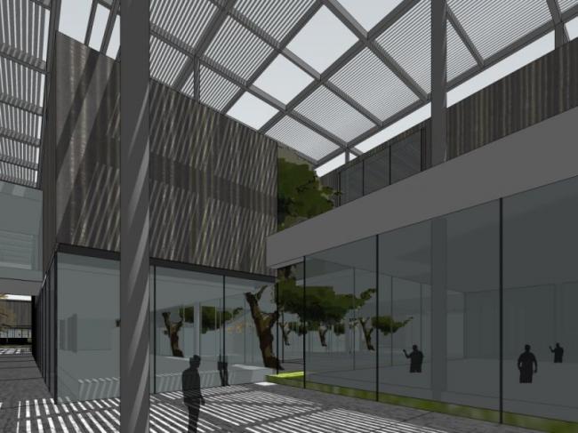 Sketchup文化模型|多层文化场馆，现代风格